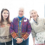 Past Augsburg Associates' president Lennore Bevis '66 with Christensen Scholars, whose scholarships are funded by the Associates.